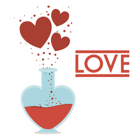 Love design over white background, vector illustrationのイラスト素材