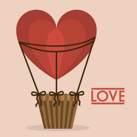 Love design over pink background, vector illustrationのイラスト素材