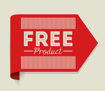 Label design over beige background, vector illustrationのイラスト素材