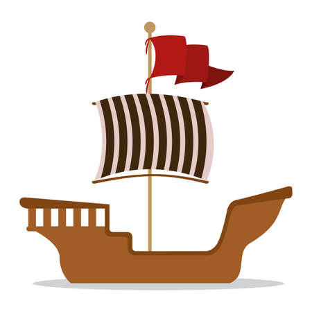 Marine  design over white background, vector illustrationのイラスト素材