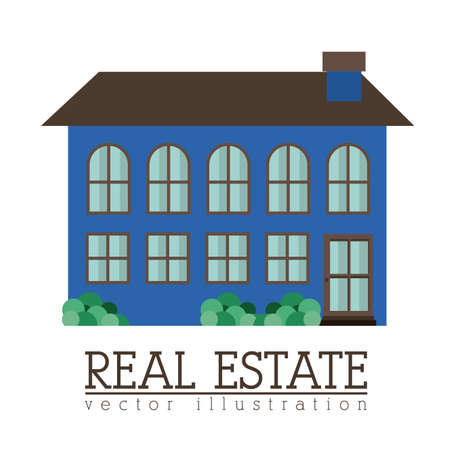 Real estate design over white background, vector illustrationのイラスト素材