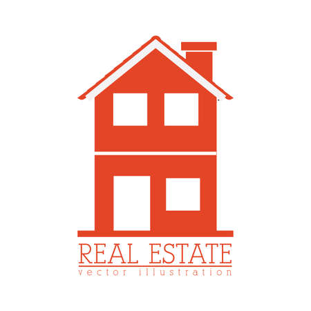 Real estate design over white background, vector illustrationのイラスト素材