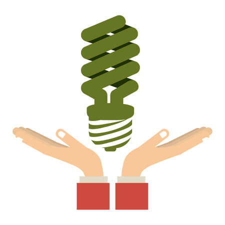 Bulb design over white background, vector illustrationのイラスト素材