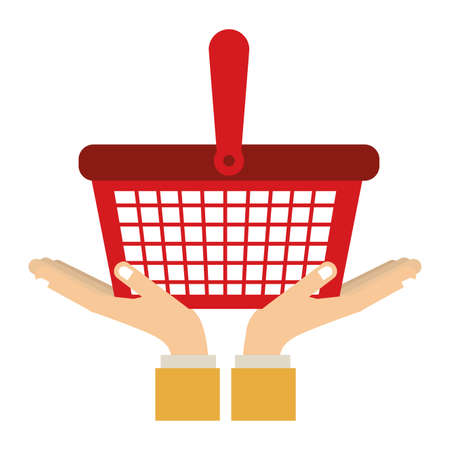 Shopping design over white background, vector illustrationのイラスト素材