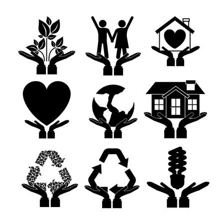 Icon design over white background, vector illustrationのイラスト素材