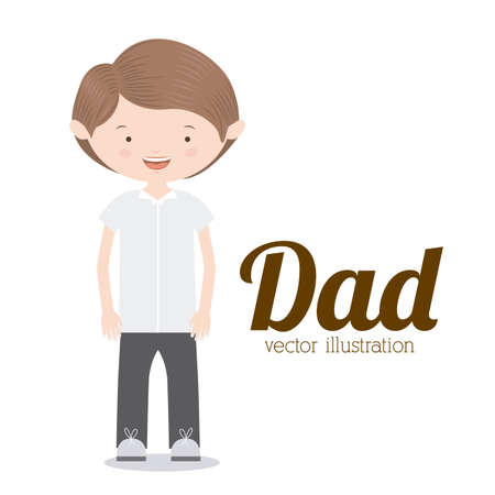 Family design over white background,vector illustrationのイラスト素材