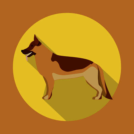 Pets design over orange background,vector illustrationのイラスト素材