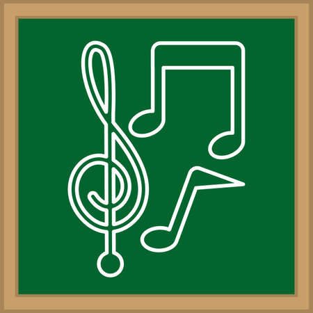 Music design over blackboard background, vector illustrationのイラスト素材