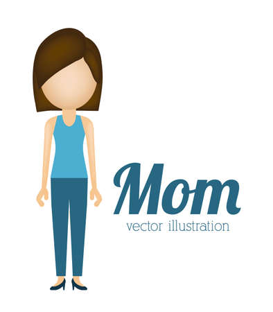 Family design over white background,vector illustrationのイラスト素材