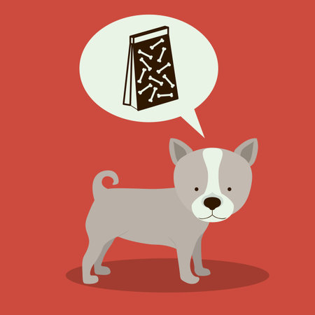 Pets design over red background,vector illustrationのイラスト素材