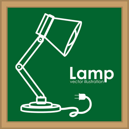 Furniture design over blackboard background, vector illustrationのイラスト素材