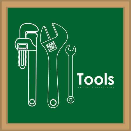 Tools design over blackboard background,vector illustrationのイラスト素材