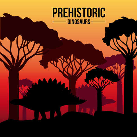 Dinosaur design over sunshine background,vector illustrationのイラスト素材