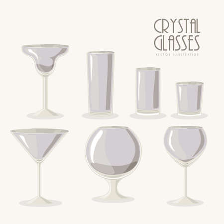 Glass design over white background,vector illustrationのイラスト素材