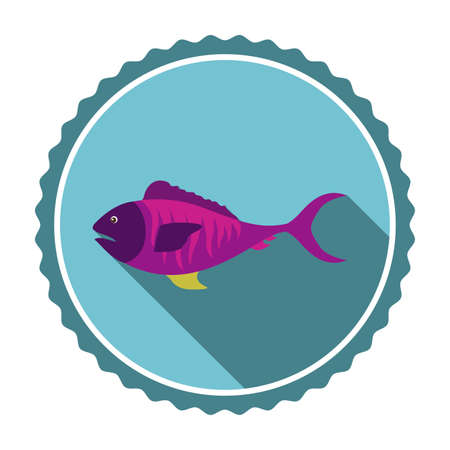 Fish design over white background,vector illustrationのイラスト素材