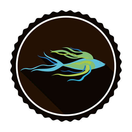 Fish design over white background,vector illustrationのイラスト素材