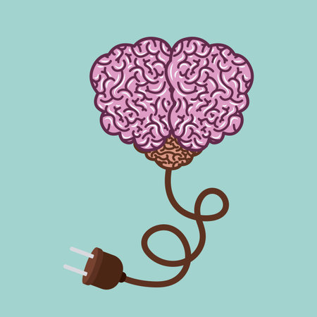 Idea design over blue background, vector illustrationのイラスト素材
