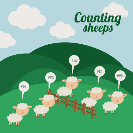 Animal design over landscape background, vector illustrationのイラスト素材