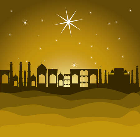 Christianity design over yellow background, vector illustrationのイラスト素材