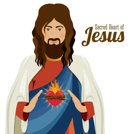 Christianity design over white background, vector illustrationのイラスト素材