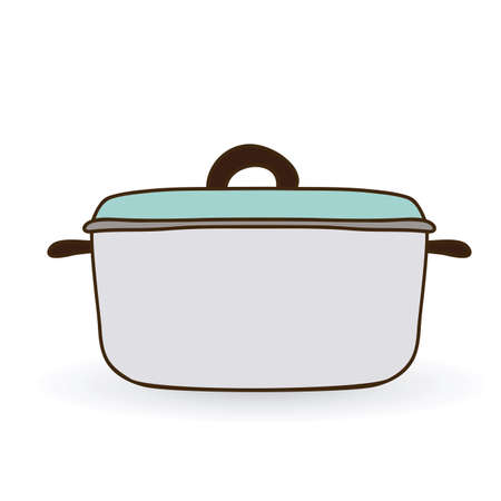 Kitchen design over white background, vector illustrationのイラスト素材