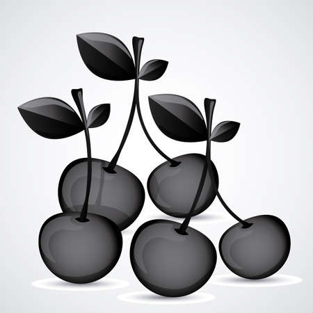 Fruits design over white background, vector illustrationのイラスト素材