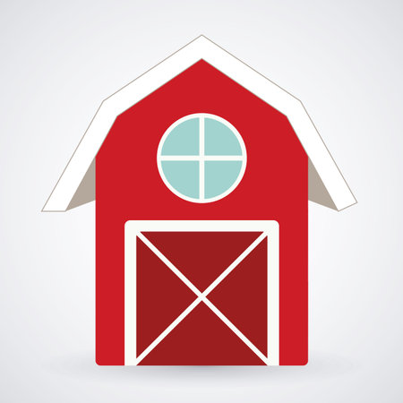 Farm design over white background, vector illustrationのイラスト素材