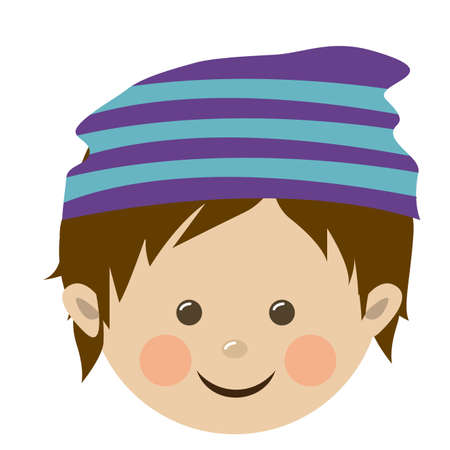 Kids design over white background, vector illustrationのイラスト素材