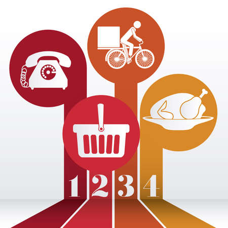 Infographics design over white background, vector illustrationのイラスト素材