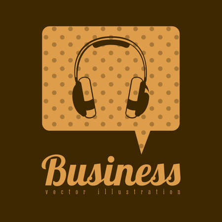 Business design over brown background, vector illustrationのイラスト素材