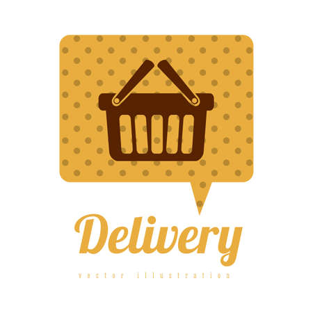 Delivery design over white background, vector illustrationのイラスト素材