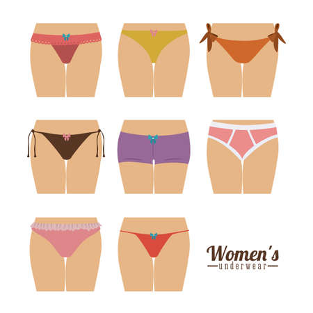 Underwear design over white background,vector illustrationのイラスト素材
