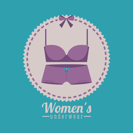Underwear design over blue background,vector illustrationのイラスト素材