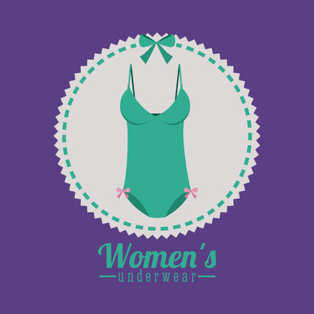 Underwear design over purple background,vector illustrationのイラスト素材