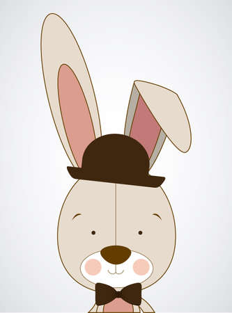Animal design over white background, vector illustrationのイラスト素材