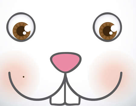 Animal design over white background, vector illustrationのイラスト素材