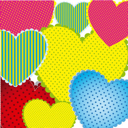 Love design over colorful background, vector illustrationのイラスト素材