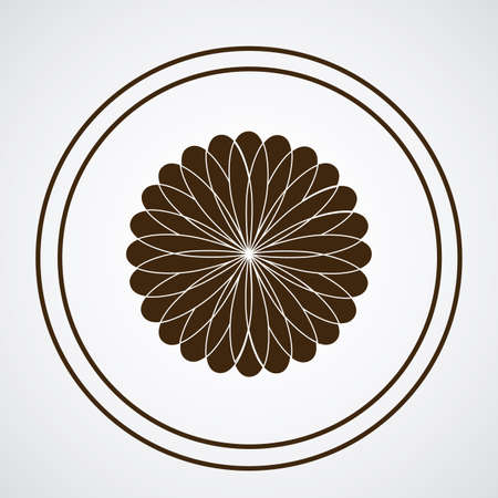 Flowers design over white background, vector illustrationのイラスト素材