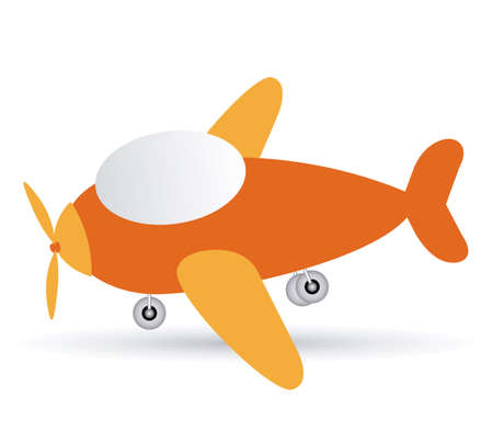 Airplane adesign over white background, vector illustrationのイラスト素材