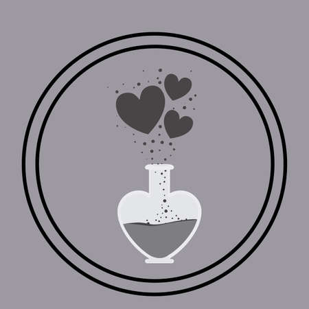 Love design over wgray hite background, vector illustrationのイラスト素材