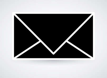 Email design over white background, vector illustrationのイラスト素材