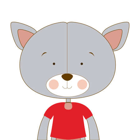 Animal design over white background, vector illustrationのイラスト素材