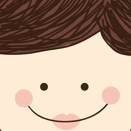 People design over beige background, vector illustrationのイラスト素材