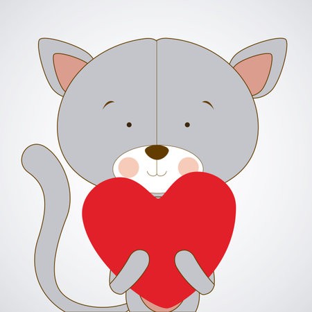 Animal design over white background, vector illustrationのイラスト素材