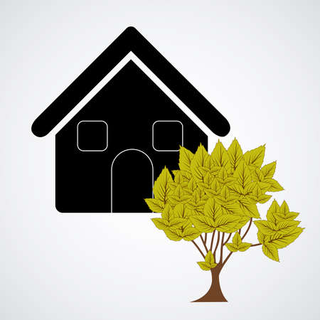 House design over white background, vector illustrationのイラスト素材