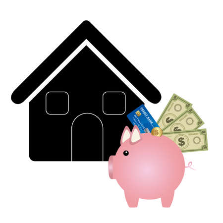 House design over white background, vector illustrationのイラスト素材