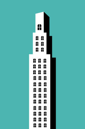 Urban design over blue background, vector illustrationのイラスト素材