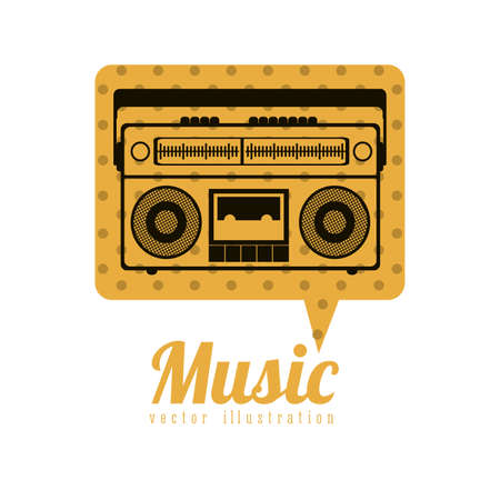 Music design over white background,vector illustrationのイラスト素材