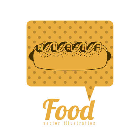 Food design over white background,vector illustrationのイラスト素材