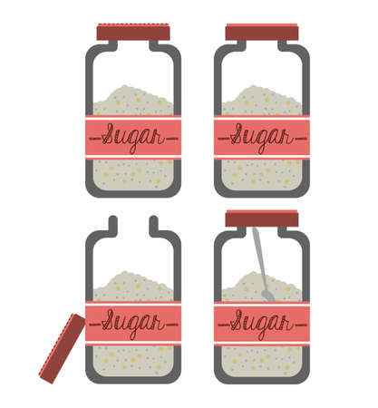 Kitchen design over white background, vector illustrationのイラスト素材